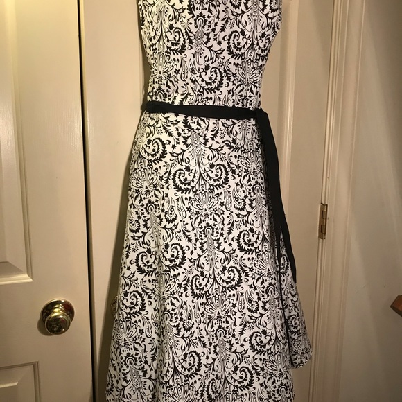 Strapless cotton black white print tulle petticoat - Picture 2 of 11